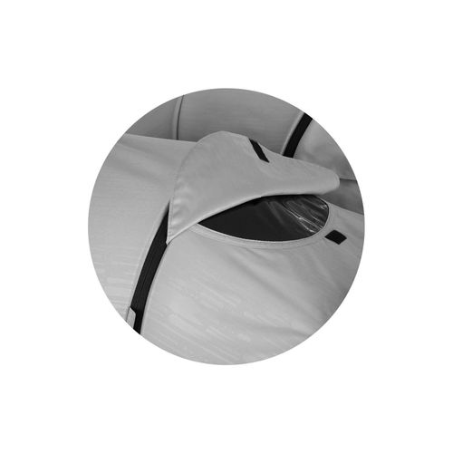 Chipolino Zwillingskinderwagen Top Stars, 77 cm breit, Wickeltasche, Fußsack dunkelgrau