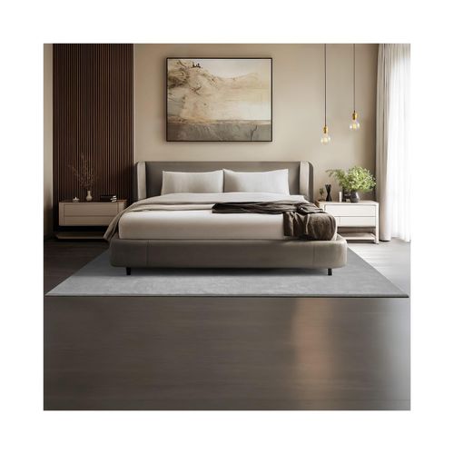 tectake® Kurzflorteppich, verschiedene Größen und Farben, allergikerfreundlich, rutschfeste Unterseite