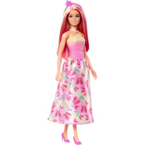 Barbie Puppe Barbie Royal-Puppe mit Haaren in Pink und Blond