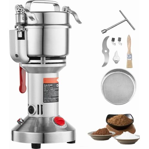 Elektrische Getreidemühle 1500W - Maismühle 300g - Gewürzemühle - Multifunktionale Mühle für Zuhause - Ideal für Körner und Gewürze