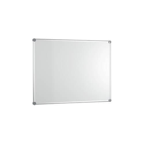 Whiteboard 2000 MAULpro, weiß kunststoffbeschichtet, Rahmen platingrau, 1800 x 900 mm