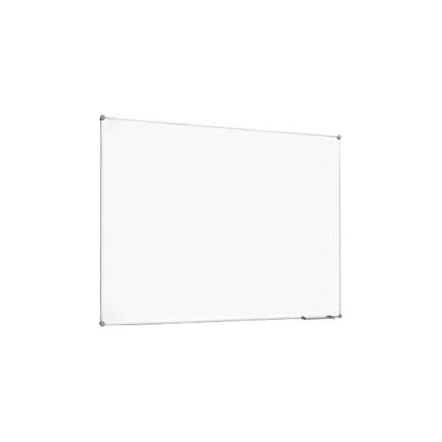 Whiteboard 2000 MAULpro, weiß kunststoffbeschichtet, Rahmen platingrau, 1200 x 1800 mm