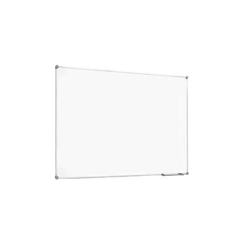 Whiteboard 2000 MAULpro, weiß kunststoffbeschichtet, Rahmen platingrau, 1500 x 1000 mm