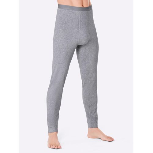Lange Unterhose KINGS CLUB, Herren, Gr. 6, schwarz (schwarz, grau, meliert), 100% Baumwolle, Meliert:4% Polyester, 96% Baumwolle, Unterhosen