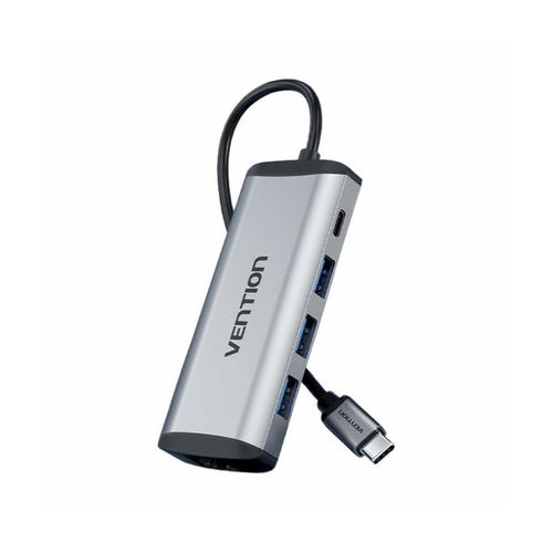 USB-C auf USB-C Dockingstation - 3x USB3.0, PD 0,15m - grau microSD- und SD-Kartenleser