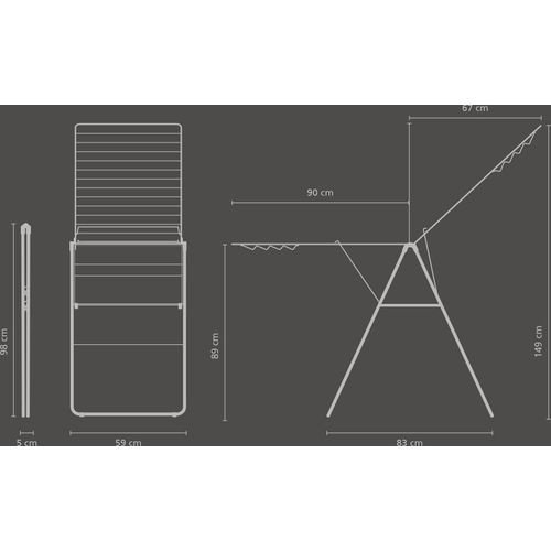 Brabantia droogrek HangOn 25 meter