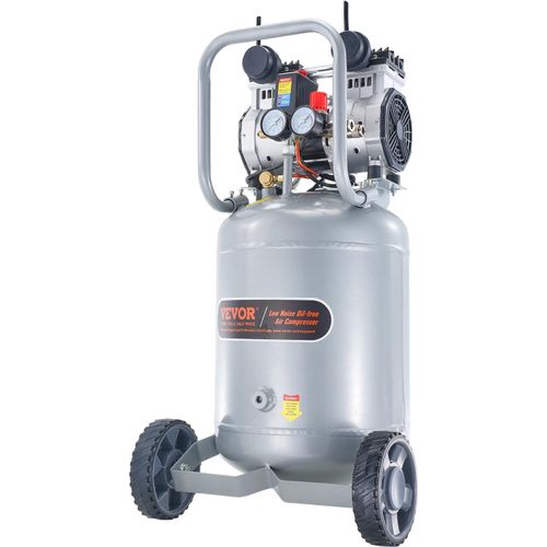 VEVOR Luftkompressor 49L Flüsterkompressor 2HP Luftpumpe ölfrei 8bar Kompressor Einphasig Geräuschpegel 63dB Ideal zum Aufpumpen von Reifen Autoreparaturen Malerarbeiten Holzarbeiten