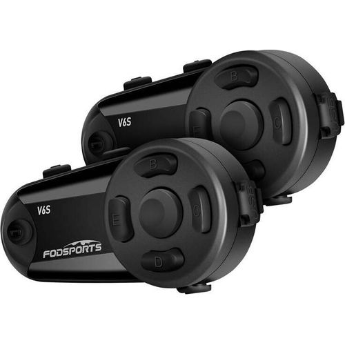 Fodsports V6S Motorrad-Sprechanlage Zweier-Pack
