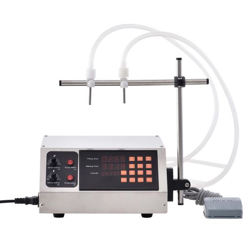 SucceBuy-Flüssigkeitsabfüllmaschine, 30 – 4000 ml Fassungsvermögen. Automatische Abfüllmaschine mit digitaler Steuerung für Milch, Wasser, Wein, Getränke, Sojasauce, Essig, Alkohol. Doppeldüse