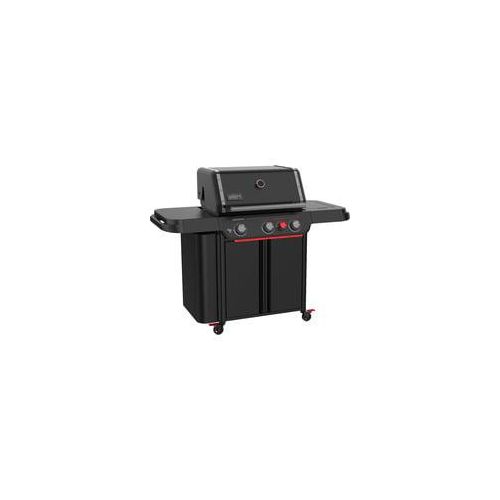 Gasgrill Genesis E-330WR, Stealth-Edition schwarz/rot, 19 kW, mit Sear Zone und Drehspieß, Modell 2025