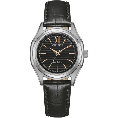 Solaruhr CITIZEN, schwarz, Armbanduhren, Damen, Armbanduhr, Damenuhr, Edelstahlarmband, bis 10 bar wasserdicht