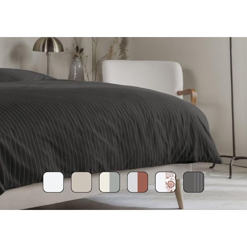 Housse de couette 100% Percale de coton 140x200 - Beige Gypsophile Image