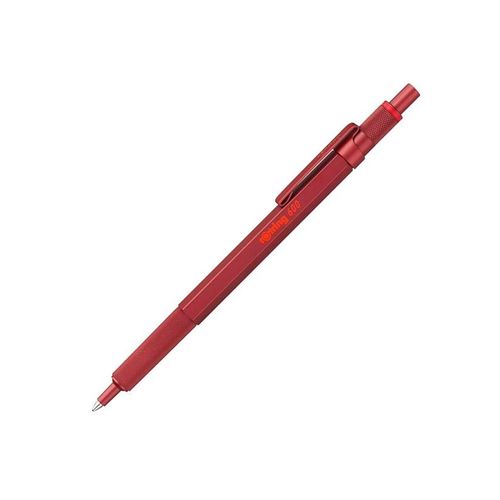 Rotring rOtring 600 Kugelschreiber | mittlere Spitze | Schwarze Tinte | Rot Schaft | nachfüllbar
