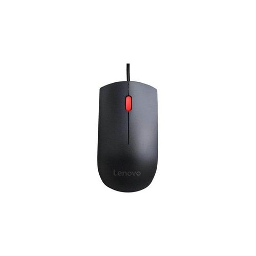Lenovo Essential - mouse - USB - black - Maus (Schwarz)