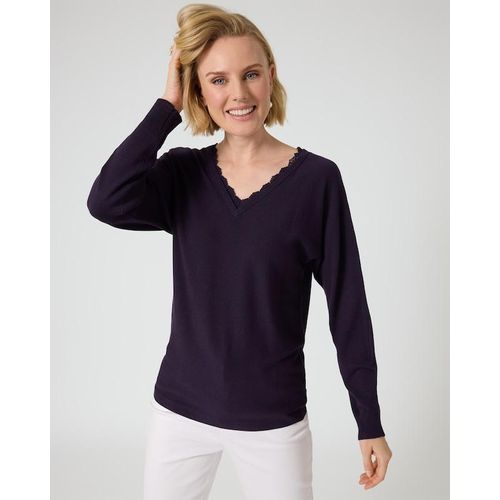 Pullover mit tiefem V-Ausschnitt