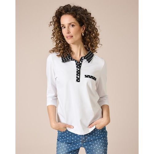 Poloshirt mit Punkte-Deko