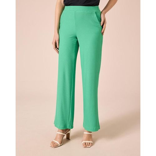Marlenehose mit Rippenstruktur