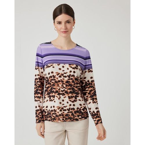 Shirt mit Animal-Streifen-Druck