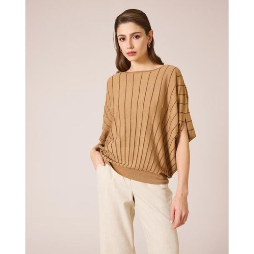 Pullover mit Glanzstreifen
