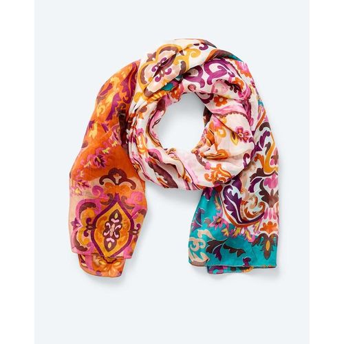 Seidenschal mit Ornament-Print