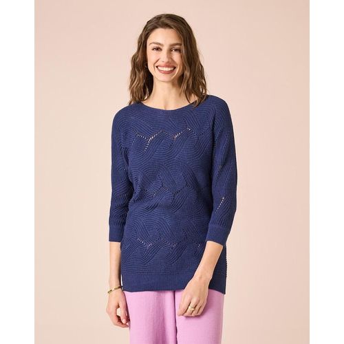Pullover mit Ajour-Muster