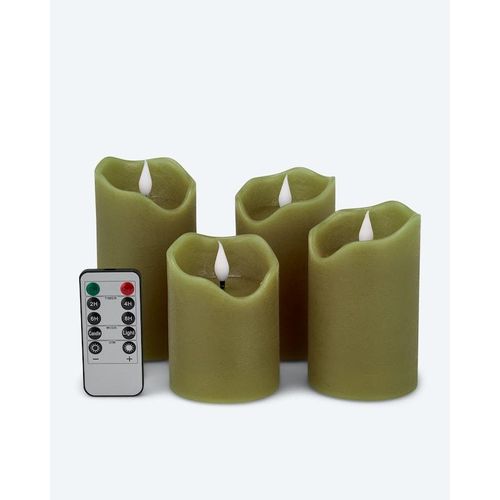 LED-Stumpenkerzen, 4tlg.