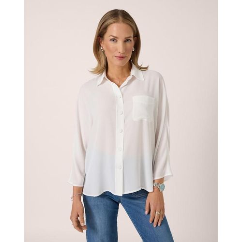 Bluse mit Fledermausärmeln