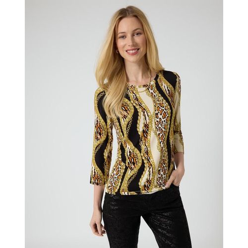 Shirt mit Animal-Druck-Mix