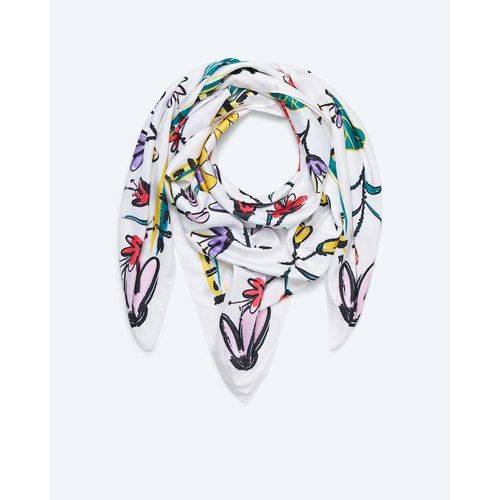 Tuch mit Blumen-Print