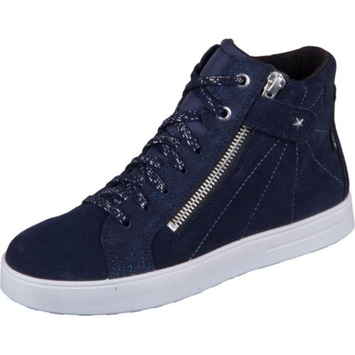 Legero Stiefelette Leder \ STELLA BLAU VELOUR/EFFEKTLEDER/TEXTIL Kinderschuhe