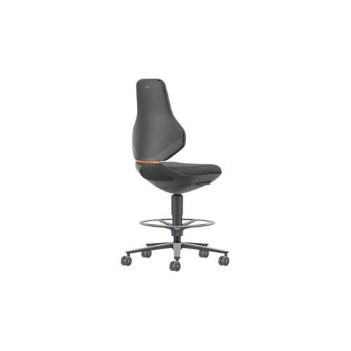 TEXON Arbeits- und Labordrehstuhl mit Stoffbezug, ergonomisch, Sitzhöhe 570–810 mm