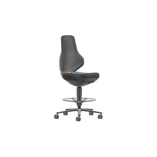 TEXON Arbeits- und Labordrehstuhl mit Skintec-Polsterung, ergonomisch, Sitzhöhe 570–810 mm