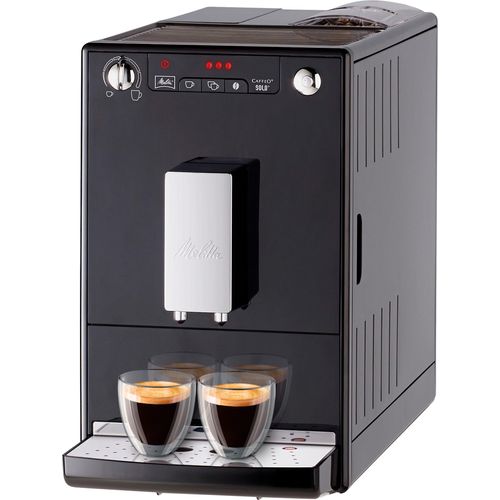 MELITTA Kaffeevollautomat "Solo E950-201, schwarz", schwarz, B:45,5cm H:30,3cm T:20cm, Kaffeevollautomaten, Perfekt für Café crème & Espresso, nur 20cm breit