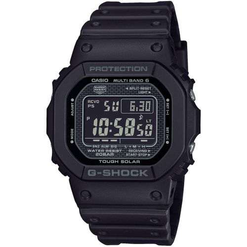 Funkchronograph CASIO G-SHOCK, schwarz, schwarz, Armbanduhren, Herren, Armbanduhr, Herrenuhr, digital, automatischer Kalender