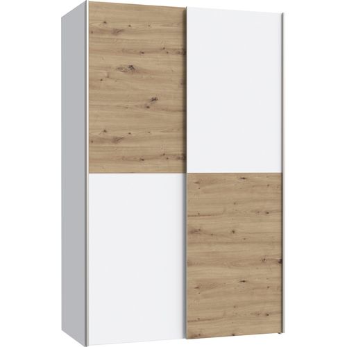 Kleiderschrank FORTE, weiß (artisan eiche, weiß), B:120cm H:190,5cm T:61,2cm, FSC-zertifizierter Holzwerkstoff, Schränke
