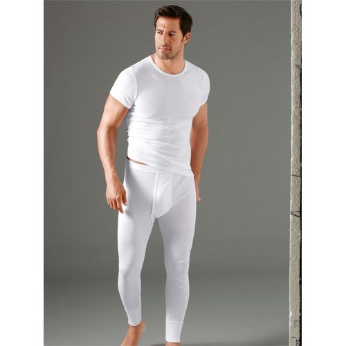 Lange Unterhose KINGS CLUB, Herren, Gr. 8, Feinripp, weiß, 100% Baumwolle, Unterhosen