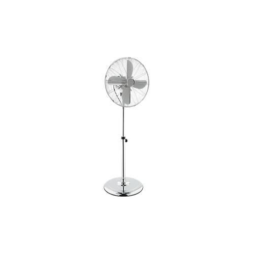 Chrome-Line Standventilator, Ø 400 mm, H 1040-1350 mm, 3 Geschwindigkeitsstufen, Metallrotorblätter