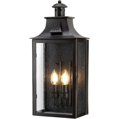 Elstead Kendal Außen-Wandleuchte E14 2-fach Alte Bronze IP44