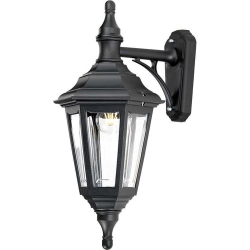 Elstead Kinsale Außen-Wandleuchte E27 46cm Schwarz IP44 Anti-Meerwasser
