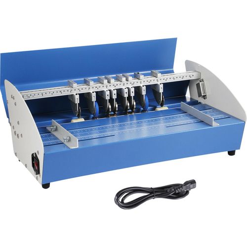 VEVOR Rillmaschine 520 mm, Elektrische Nutmaschine 540 mm x 370 mm x 230 mm, Creasing Maschine 220 V, Bürobedarf und Schrein mit Rundpresstechnik, Falzmaschine für Dateien, Karten, A4-Papiere