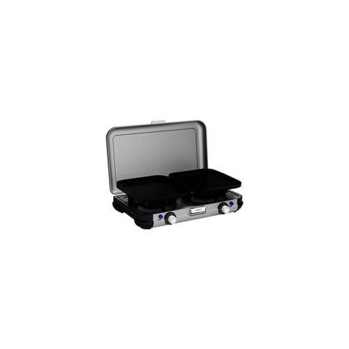 Camping Kitchen 2 Grill & Go Caravan, 30 mbar, Gaskocher grau/schwarz, 2x 2kW, Modell 2025