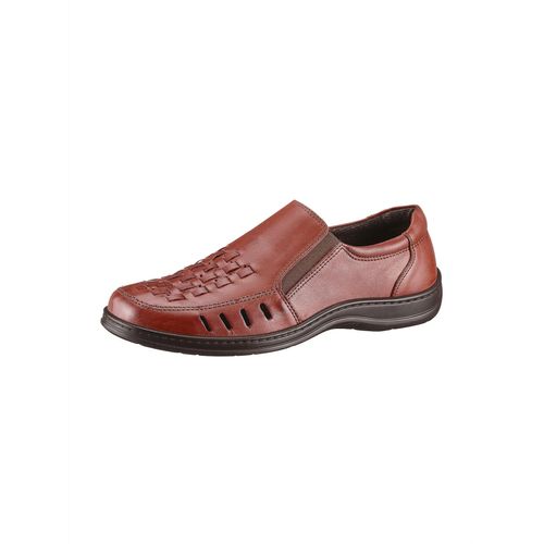 Slipper AIRSOFT, Herren, Gr. 42, braun (cognac), Glattleder, sportlich, Schuhe