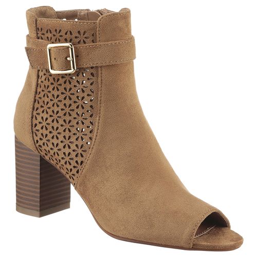 Stiefelette ANISTON SHOES, Damen, Gr. 38, beige (naturfarben), Velourslederimitat, elegant, Schuhe, Abendstiefelette, Frühlingsschuh - NEUE KOLLEKTION