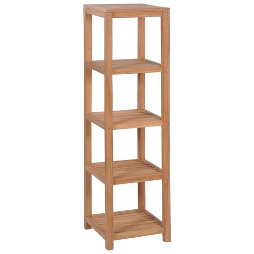 Badregal Mit 4 Böden Massivholz Teak 42X42X165 Cm