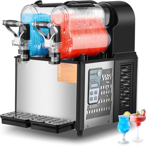 Kommerzielle Slusheis Maschine - 3Lx2 - Margarita und Smoothie Getränk Maker - Perfekt für Partys und Veranstaltungen