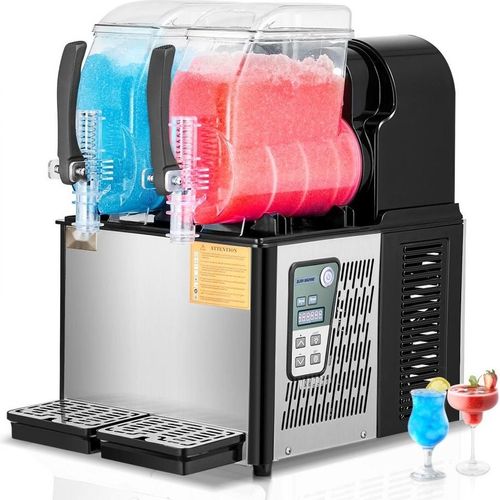 Kommerzielle Slushy-Maschine 4Lx2 - Margarita Smoothie Maker - Gefrorene Getränke Zubereiter - Ideal für Partys und Gastronomie