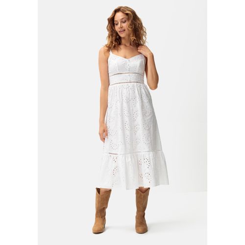 LASCANA Midikleid, mit sommerlicher Lochstickerei