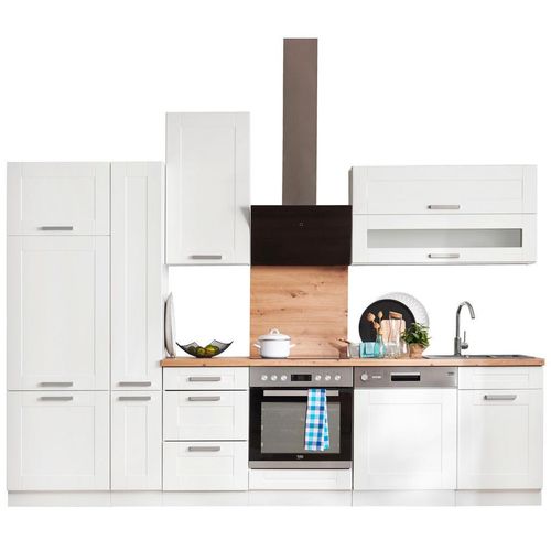 Mid.you Küchenleerblock , Weiß , Metall , 3 Schubladen , seitenverkehrt montierbar, nur wie online abgebildet bestellbar , 310 cm , Küchen,