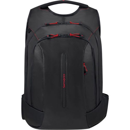 Laptoprucksack SAMSONITE "ECODIVER", Gr. B/H/T: 35cm x 48cm x 23cm, schwarz, Polyester, Rucksäcke, Freizeitrucksack Schulrucksack Tablet- und 17,3-Zoll Laptopfach