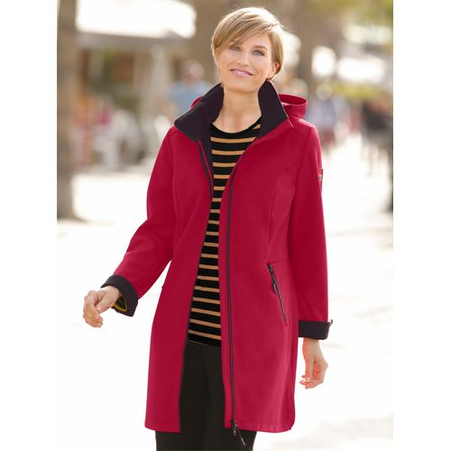 Softshelljacke CASUAL LOOKS, Damen, Gr. 23, rot, 94% Polyester, 6% Elasthan, unifarben, figurumspielend, Jacken